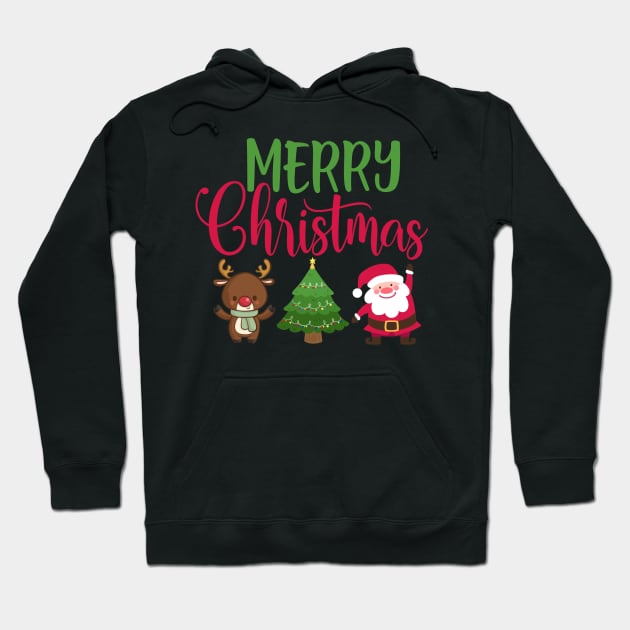 Merry Christmas Hoodie by My Tribe Apparel